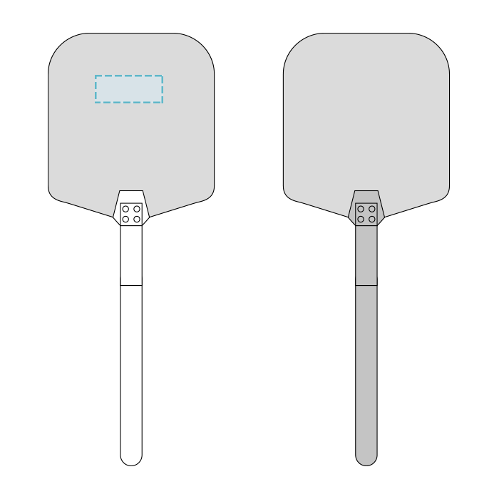 Pizza lopata w / hliníkové ostré hrany